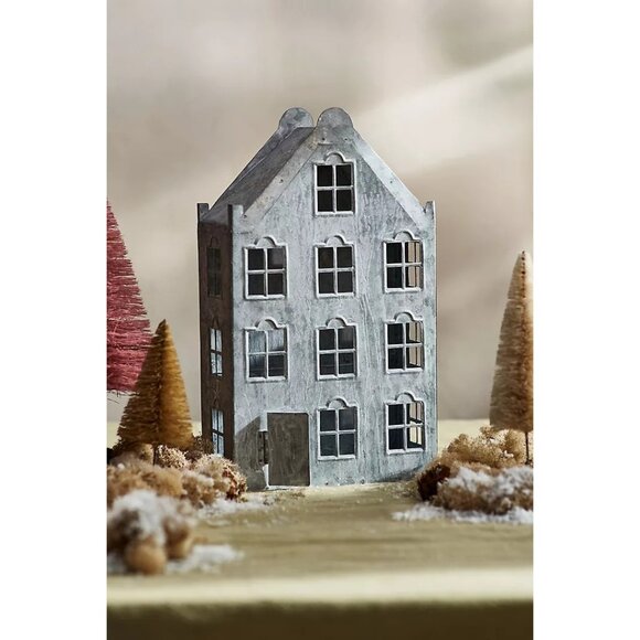NEW Anthropologies Terrain Concordville Zinc Dutch Half House Wide 2020 Holiday - Picture 1 of 6